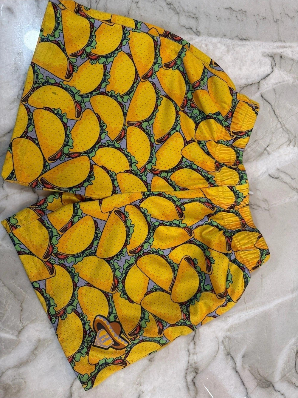 Baseball Lifestyle 101 Kids Taco Print Shorts Size YM Like New